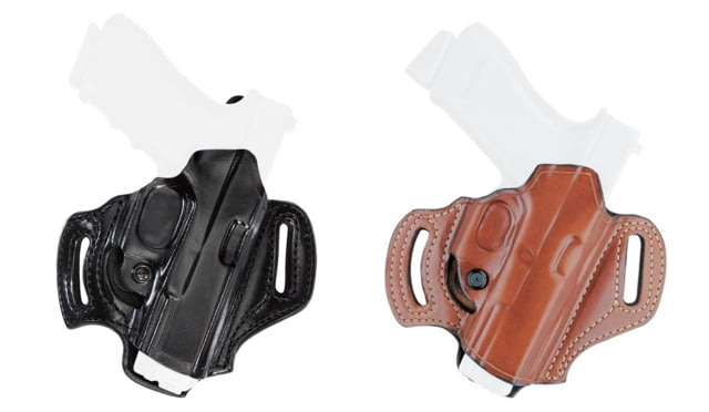 Aker Leather Flatsider Xr13 Strapless Open Top Holsters, Heckler & Koch USP 9mm/Heckler & Koch USP .40 S&W, Right Hand, Plain, Black, H168ABPR-HK40 by USA Aker Leather Appendix Holsters