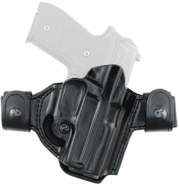 Aker Leather Model 171A Flatsider Patriot XR21 Strapless Open Top Holster Springfield XDS Right Plain Black - Aker Leather