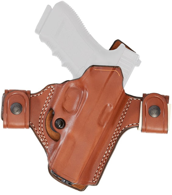 Aker Leather Model 171A Flatsider Patriot XR21 Strapless Open Top Holster Glock 48 Right Plain Tan - Aker Leather