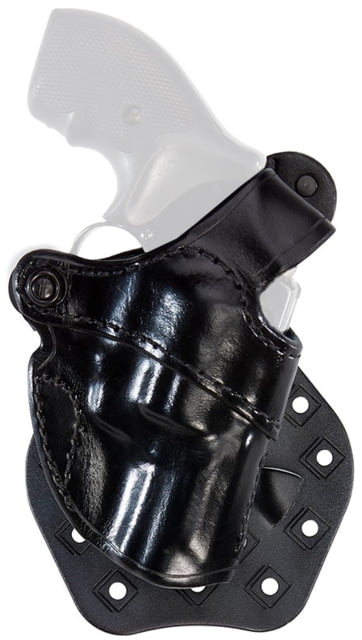 Aker Leather Model 244 D.A Revolver Thumb Break Holster J-Frame 2in Left Plain Black - Aker Leather