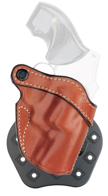 Aker Leather Model 244A D.A. Revolver Strapless Open Top Holster J-Frame 2in Left Plain Tan - Aker Leather