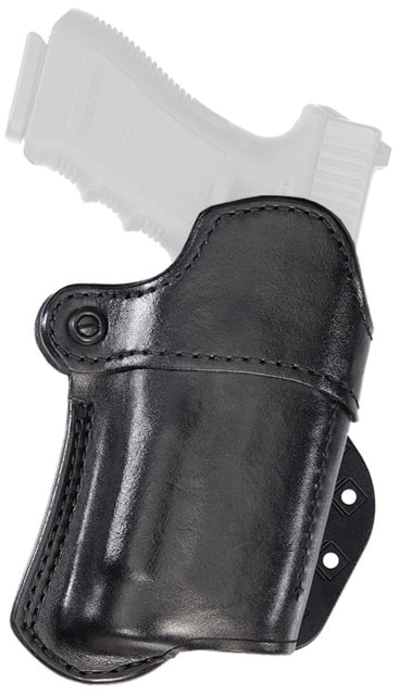 Aker Leather Model 267 Nightguard Open Top Paddle Holsters M&P 9/40/ 2.0 SureFire X300U Left Plain Black - Aker Leather