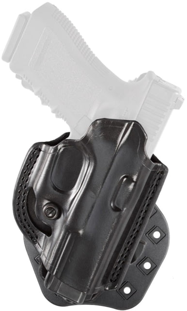 Aker Leather Model 268 Flatside Paddle Xr17 Thumb Break Holsters SIG Sauer P239 Right Plain Black - Aker Leather