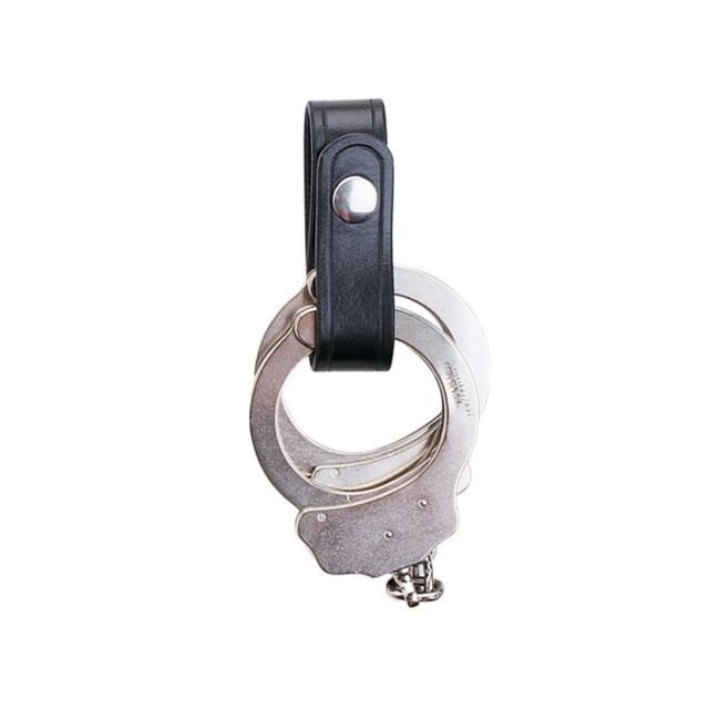 Aker Leather Model 504 1inch Wide Handcuff Strap Plain Brass Snap Small - Aker Leather