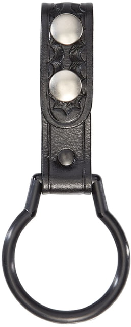 Aker Leather Model 540 D-cell Flashlight Ring Strap Basketweave Black A540-BW - Aker Leather