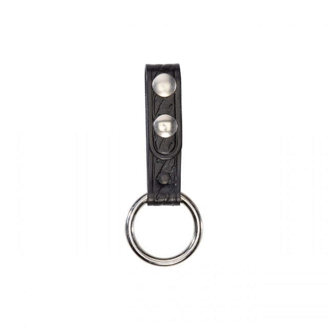 Aker Leather Baton Ring Strap Snap on Black/Brown/Chrome - Aker Leather