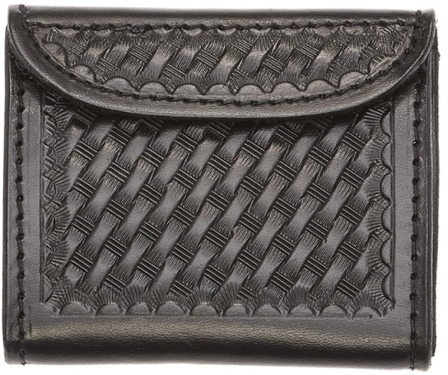 Aker Leather Model 557 Velcro Surgical Glove Pouch Basketweave Black - Aker Leather