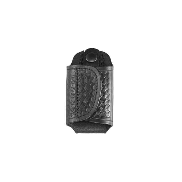 Aker Leather Model 564 Silent Key Holder Basketweave Black Snap - Aker Leather
