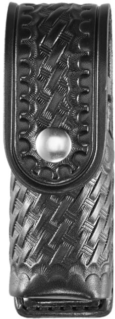 Aker Leather Model 575 2 Oz. Mace Case Basketweave Brass Snap Small - Aker Leather