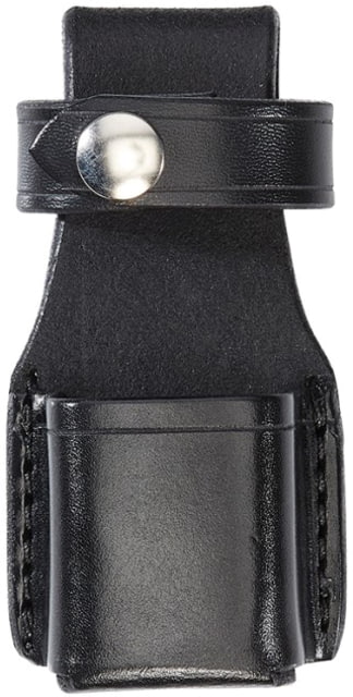 Aker Leather Model 576 MK VI Mace Case Brass Snap Medium Plain Black - Aker Leather
