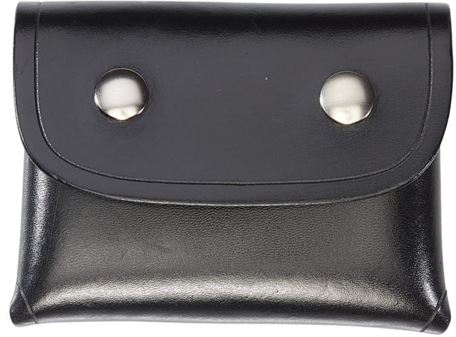 Aker Leather Model 586 Surgical Glove Pouch Black Snap Small Plain Black - Aker Leather