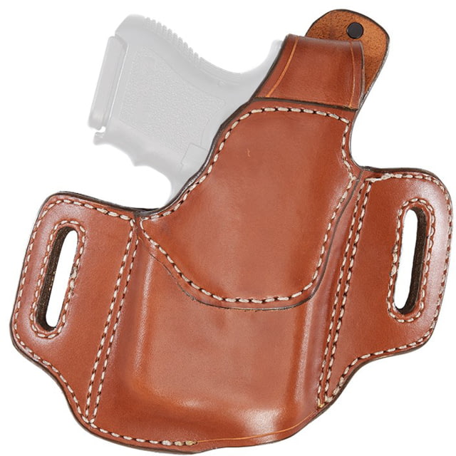 Aker Leather Nightguard Compact OWB Holster Glock 43/43X Viridian R5 Left Plain Tan - Aker Leather