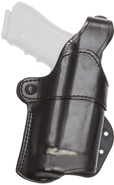 Aker Leather Model 267 Nightguard Paddle Holsters Glock 20/21/29/30 Insight Technology M3/Streamlight TLR-1 Left Plain Black - Aker Leather