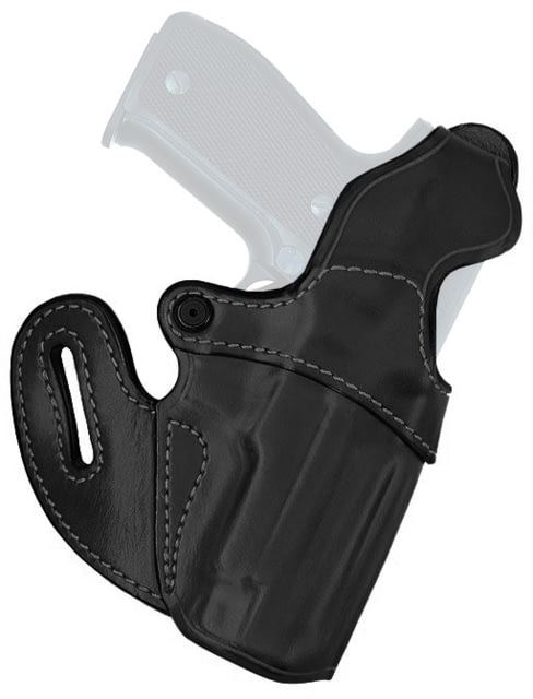 Aker Leather Specialist Belt Slide Leather Holster Glock  Right Plain Black - Aker Leather