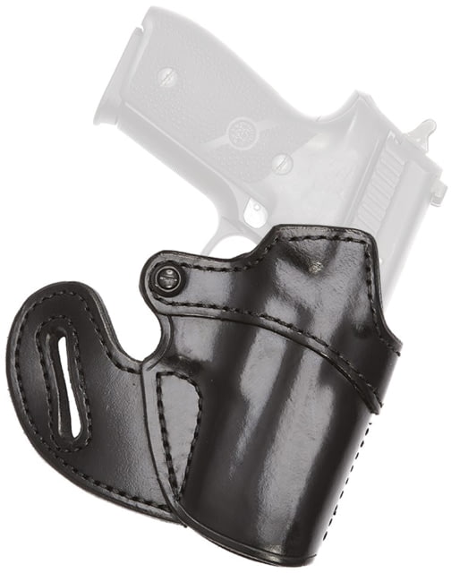 Aker Leather Specialist Open Top Belt Slide Holster M&P 9/40/2.0 Left Plain Black - Aker Leather