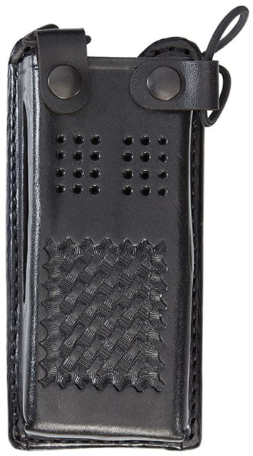 Aker Leather Swivel Radio Holders Motorola APX  EXT Basketweave Black - Aker Leather