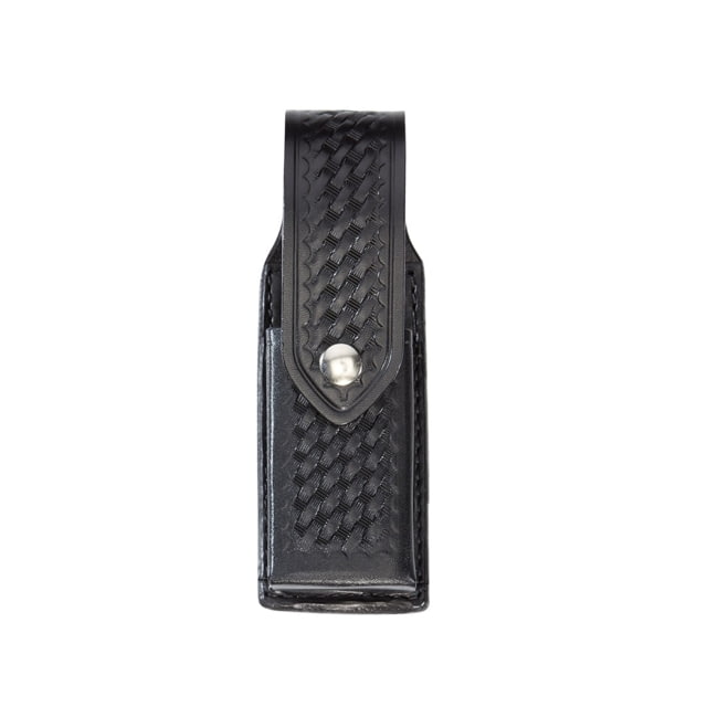 Aker Leather Tourniquet Glove Pouch Basketweave Chrome Snap Black A525-BW - Aker Leather