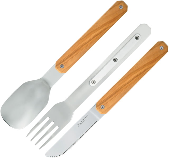 Akinod 12H34 Magnetic Cutlery Set Knife 7" overall Olive wood handle