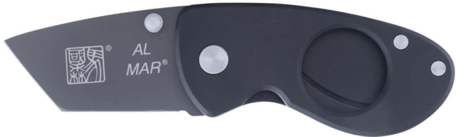 Al Mar Knives Havana Clipper Cigar Cutter 3in Closed 2in Gray Titanium Coated Stainless Tanto Blade Gray Titanium Handle - Al Mar Knives