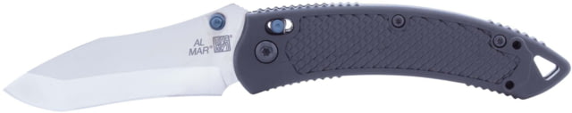 Al Mar Knives Payara Axis Lock Folding Knife 4in Closed 2.88in Satin Stainless Steel Blade Black Textured ABS Handle - Al Mar Knives