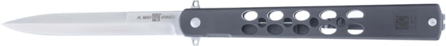Al Mar Knives Quicksteel Folding Knife 6.25in Closed 5in Satin Stainless Steel Blade Gray Stainless Steel Handle - Al Mar Knives