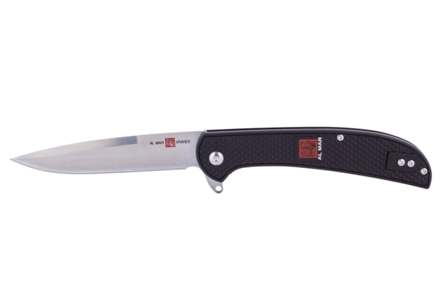 Al Mar Knives Ultralight Talon Folding Blade Knife 4 in 8 Cr Traditional Edge Black - Al Mar Knives
