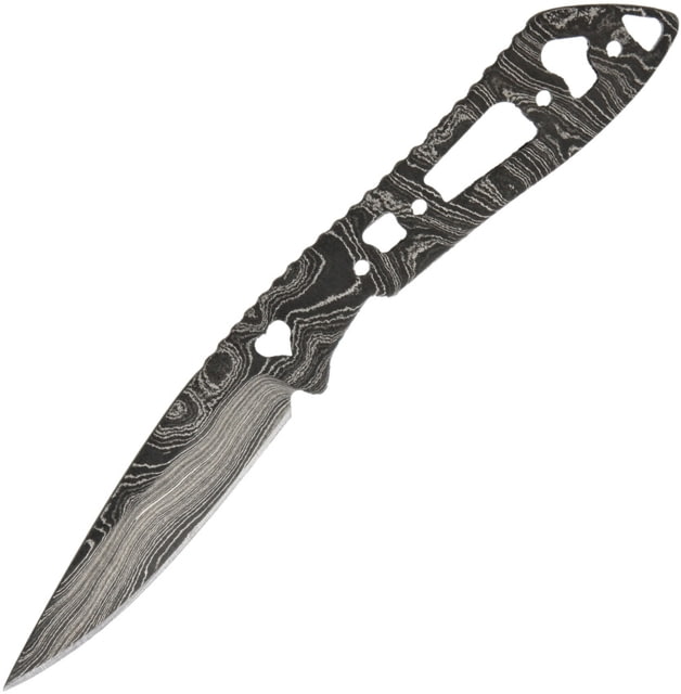 Alabama Damascus Steel Damascus Knife Blade Heart Cut Damascus Knife Blades 6in Overall 2.63in Blade One Piece Damascus Steel Construction Heart - Alabama Damascus Steel