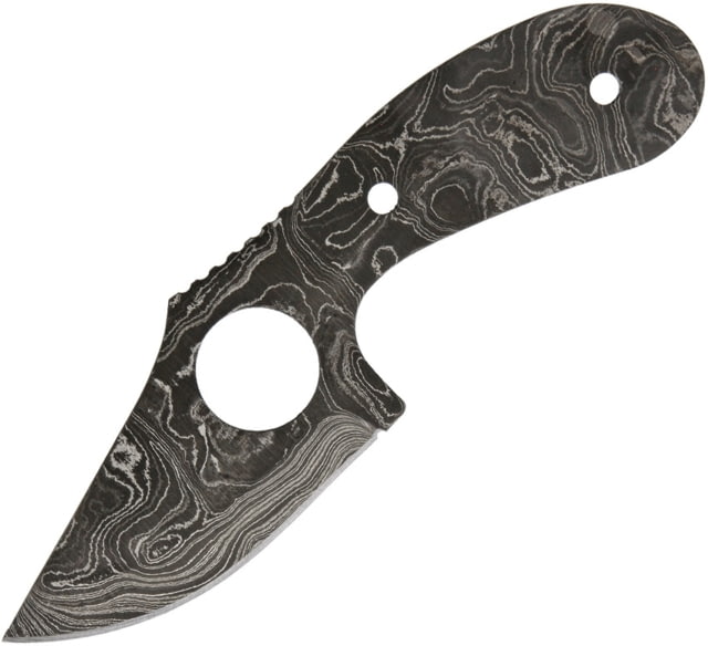 Alabama Damascus Steel Damascus Knife Replacement Blade Damascus Knife Blades 6.38in Overall 3in Blade Finger Ring One Piece Damascus Steel - Alabama Damascus Steel