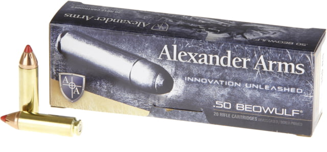 xander Arms Loaded .50 Beowulf 300 Grain Hornady FTX Centerfire Rifle Box Of 20 Ammo