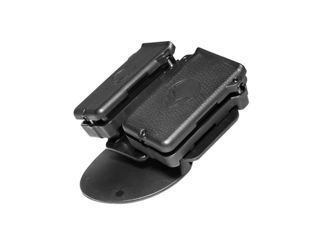 Alien Gear Holsters Mag Carrier Double 9 mm/.40 Smith & Wesson Double Stack Ridgid 1.5in Belt Slide Black - Alien Gear Holsters