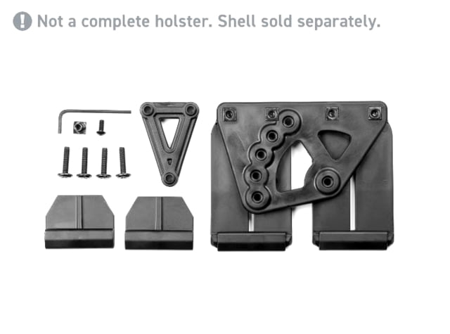 Alien Gear Holsters Rapid Force Duty Holster MOLLE Attachment with QDS Right Black - Alien Gear Holsters