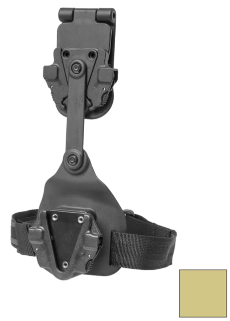 Alien Gear Holsters Rapid Force Expansion Swivel Drop Leg Holster With Locking Belt Slide w/ Standard Strap w/Standard Buckle w/Bag Packaging Matte - Alien Gear Holsters