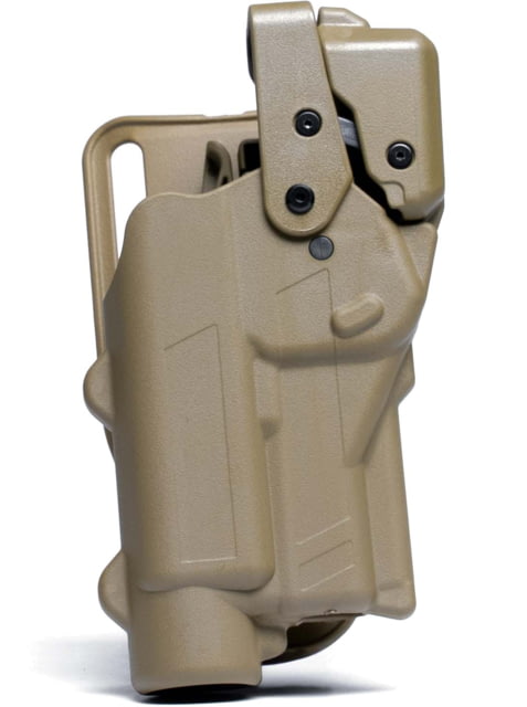 Alien Gear Holsters Rapid Force Level 3 Duty Polymer OWB Belt Holster S&W M&P M2.0/1.0 Left Hand Large Light With Axon Tan - Alien Gear Holsters