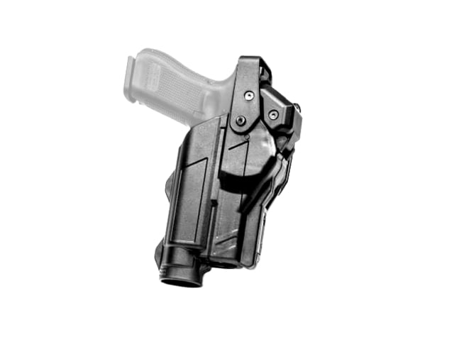 USED Alien Gear Holsters Rapid Force Low Ride Light Bearing Belt Slide Duty Holster Level III with Non-locking Backstrap Glock 19 Right Matte Black - Alien Gear Holsters