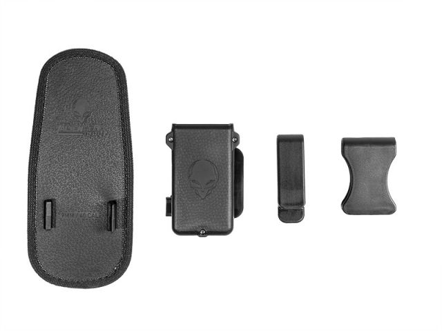 Alien Gear Holsters Single Cloak Mag Carrier .45 ACP/10mm Double Stack Black - Alien Gear Holsters