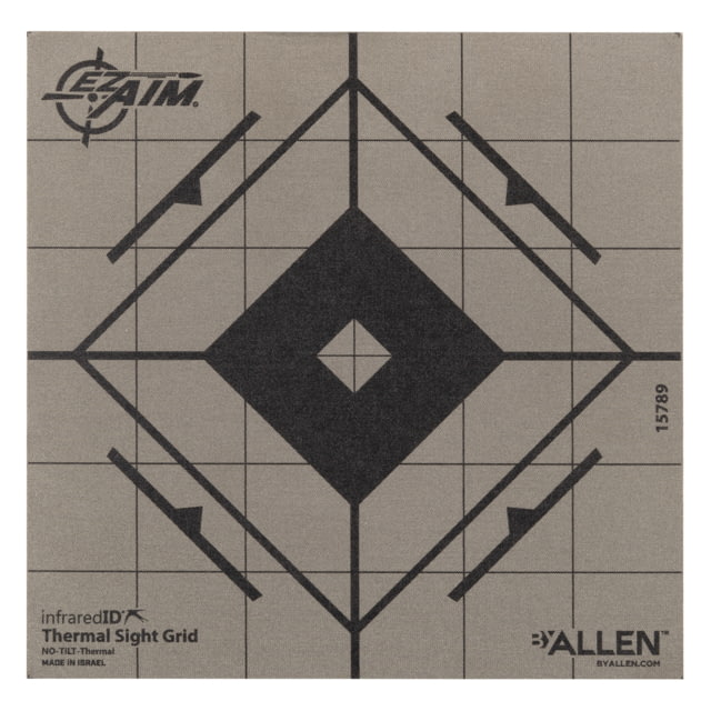 Allen EZ Aim 6in Thermal Sight Grid Target Grey