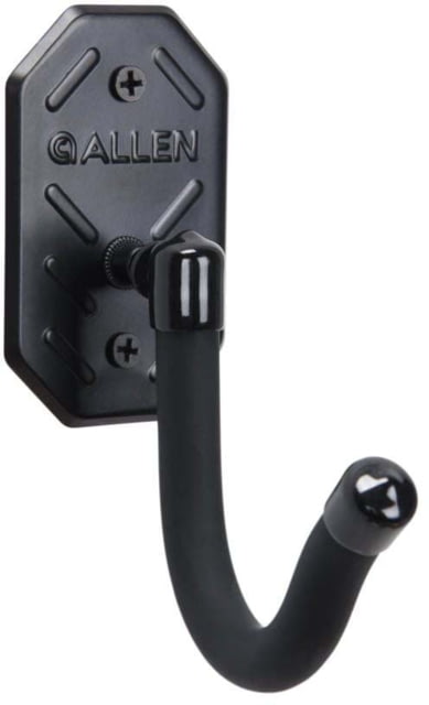 Allen Defender Hooks w/Metal Mounting Plate, 3.5 x 2in, Black, Steel, 5652 by USA Allen Gun Storage Eqiopment