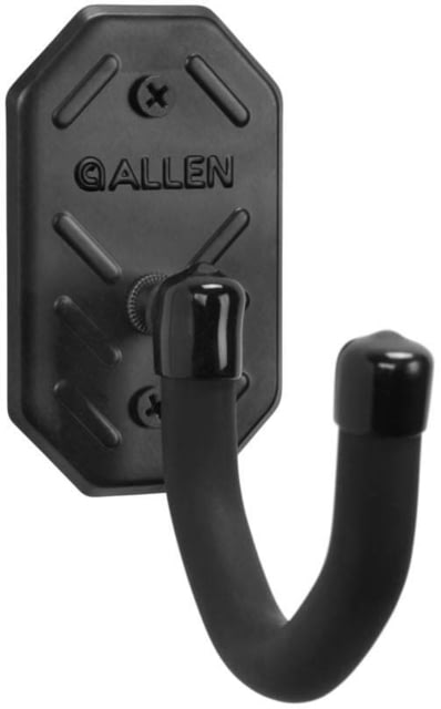 Allen Defender Hooks w/Metal Mounting Plate Wide Version 3.5 x 2.5in Black Steel - Allen