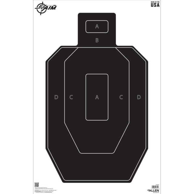 Allen EZ Aim IPSC Silhouette Target 23 x 35 50/ct FB3530D5 AN - Allen