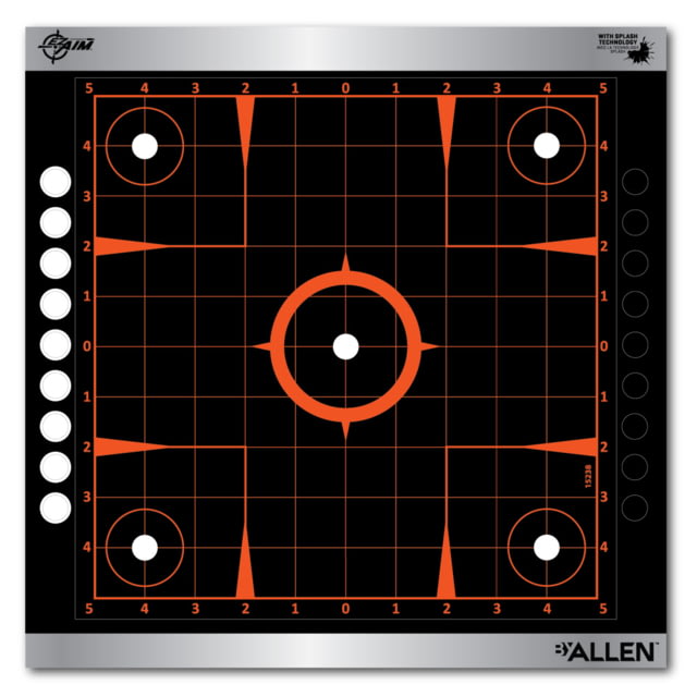 Allen Ez-Aim Reflective Adhesive Sight Grid Target, Black, 12X12, 15238 by USA Allen Shooting Paper Targets