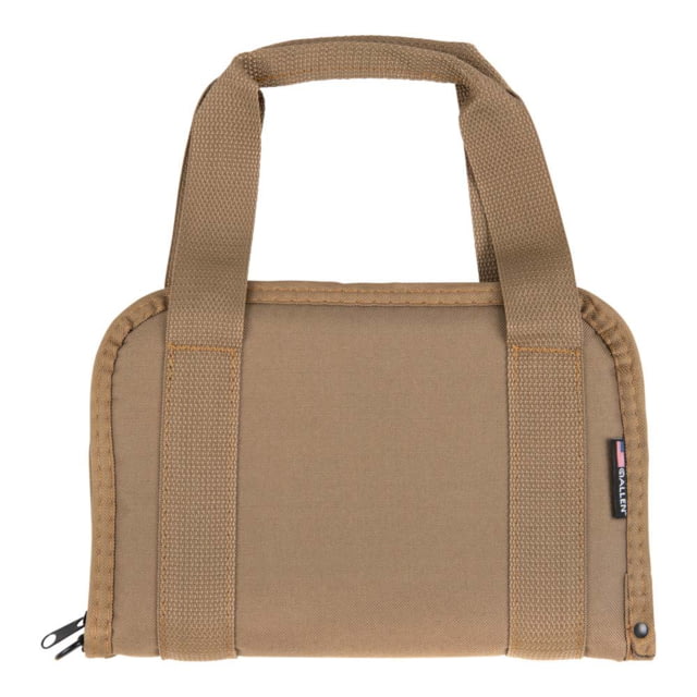 Allen Rugged Endura Pistol Tote for Semi-Auto Handguns and Revolvers Lockable 11in Long 4in Extended Grip Handle Foam Padded Soft Lining FDE - Allen