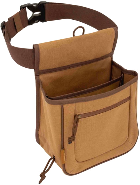 Allen Rival Shell Bag 52in Waist Belt Caramel Brown Double Compartment