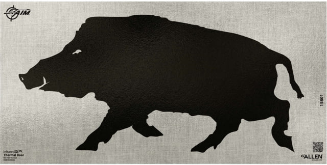 Allen EZ Aim Thermal ID Boar Paper Target, 24in x 12in, Gray, 15801 by USA Allen Shooting Paper Targets