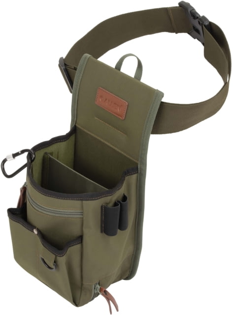Allen Triumph Rip-Stop Shell Bag 52in Waist Belt Olive Green Double Compartment