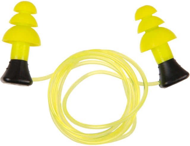 Allen Ultrax Tethered Silicone Ear Plugs 3 Pair Yellow - Allen