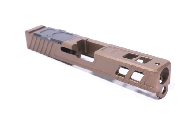 Alpha Shooting Sports ALPHA Marksman V4 Slide G19 Gen3 TiAlCN Plated Bronze - Alpha Shooting Sports