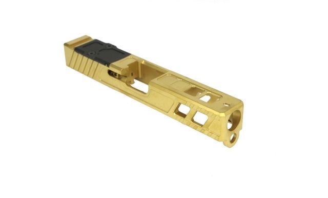 Alpha Shooting Sports ALPHA Marksman V4 Slide G19 Gen3 TiN Plated Gold - Alpha Shooting Sports