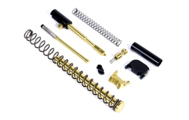 Alpha Shooting Sports ALPHA TiN G19 Super Duty 9mm Slide Completion Kit w/ TiN Guide Rod TiN - Alpha Shooting Sports