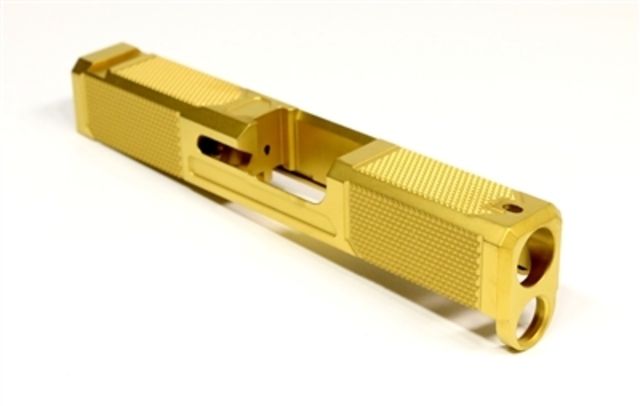 Alpha Shooting Sports ALPHA V5.2 G43 Executive Carry Pistol Slide - TiN Gold - Alpha Shooting Sports