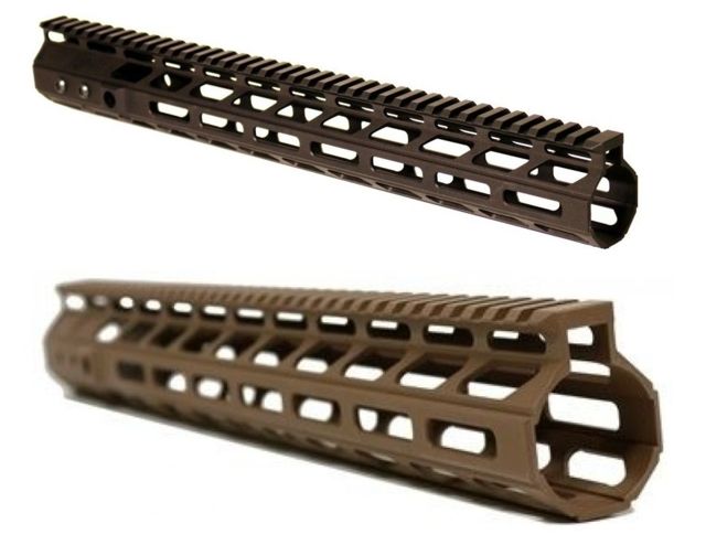 Alpha Shooting Sports AR15 M-LOK Handguard, 4in, Flat Dark Earth, ALPML4FDE by USA Alpha Shooting Sports AR15 Gun Handguards & Forends